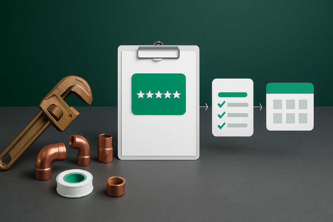 How plumbers turn reviews into booked jobs on Google